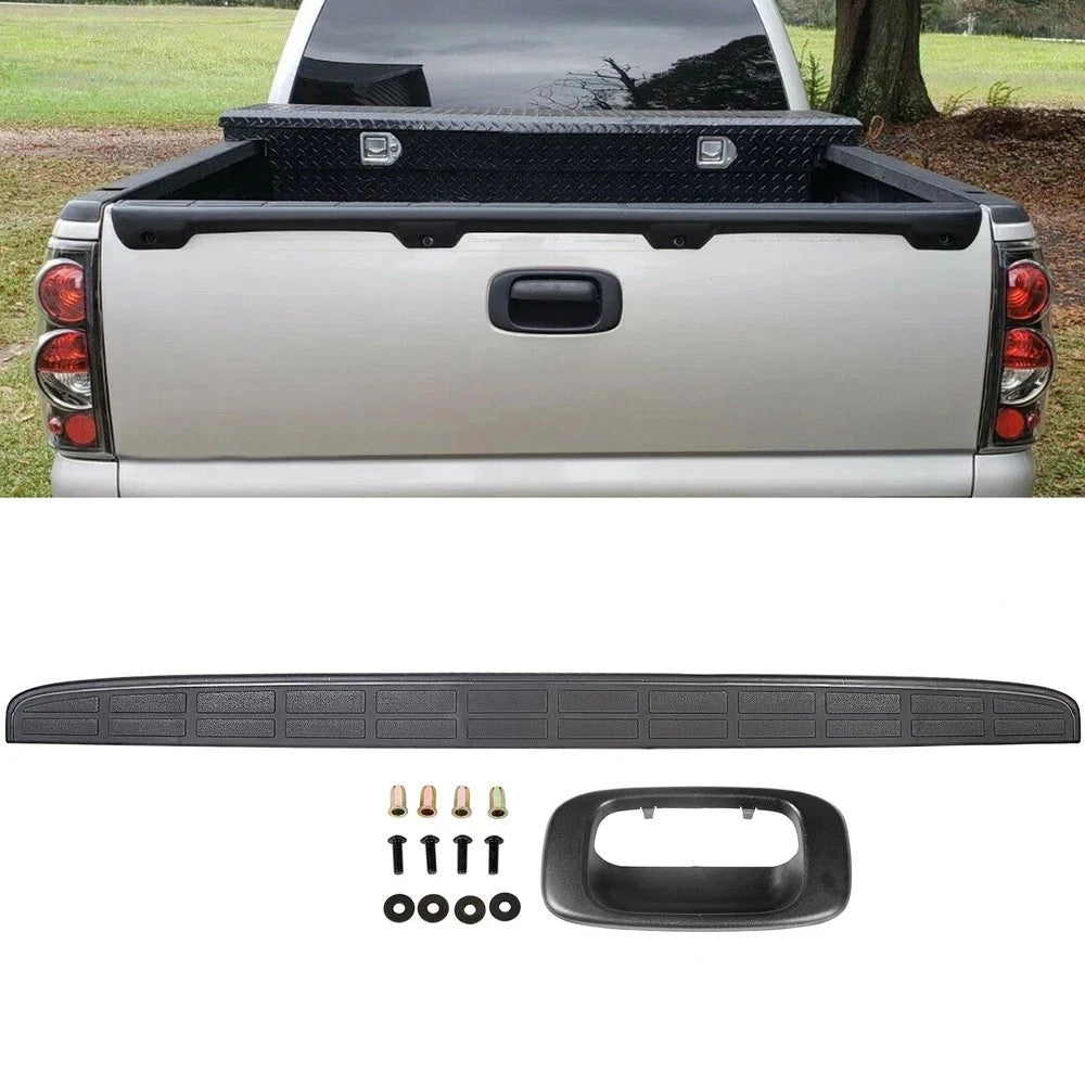 For Chevy Silverado Sierra 99-07 Tailgate Cap Molding Cover + Handle Bezel Trim