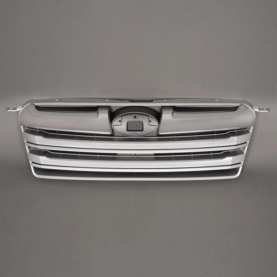 HECASA Chrome Front Grille w/Black Insert Grill ABS For Subaru Outback 2013 2014