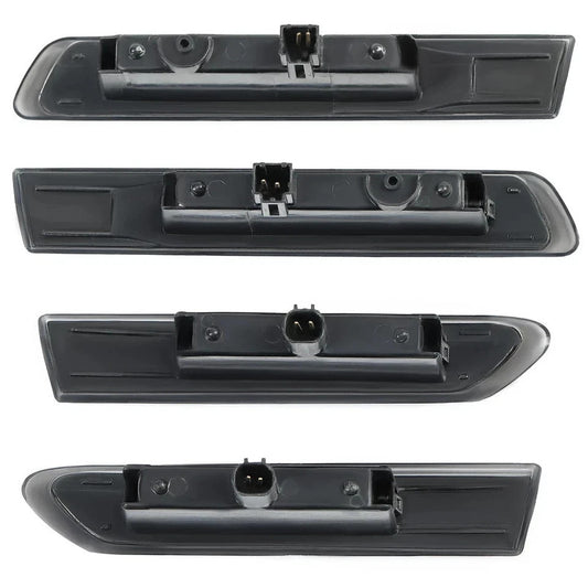 4PCS Smoked LED Front + Rear Side Marker Lights Lamps For Acura TL 2004-2008