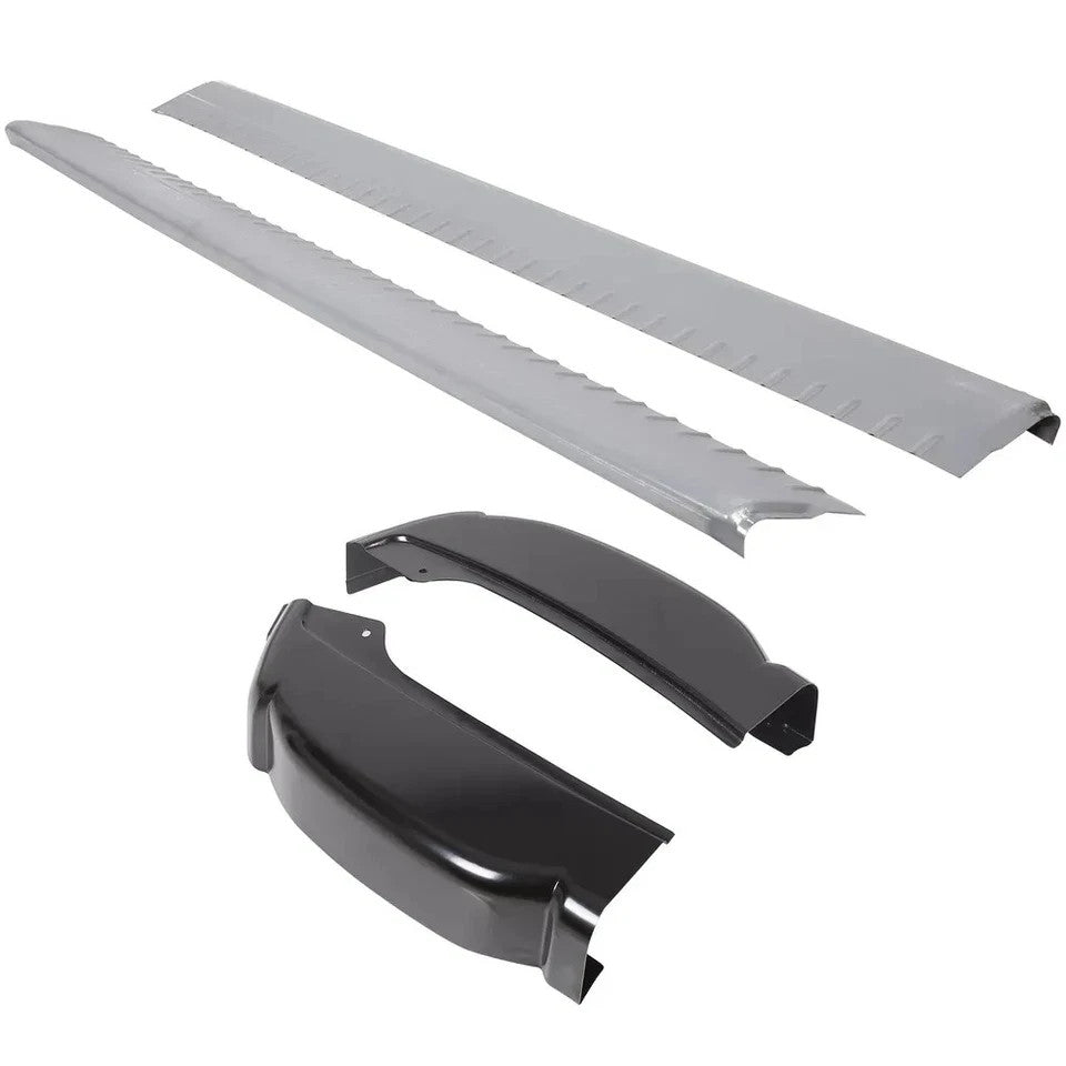 For 99-07 Chevy Silverado 4DR EXT Cab Inner & Outer Rocker Panels w/ Cab Corners
