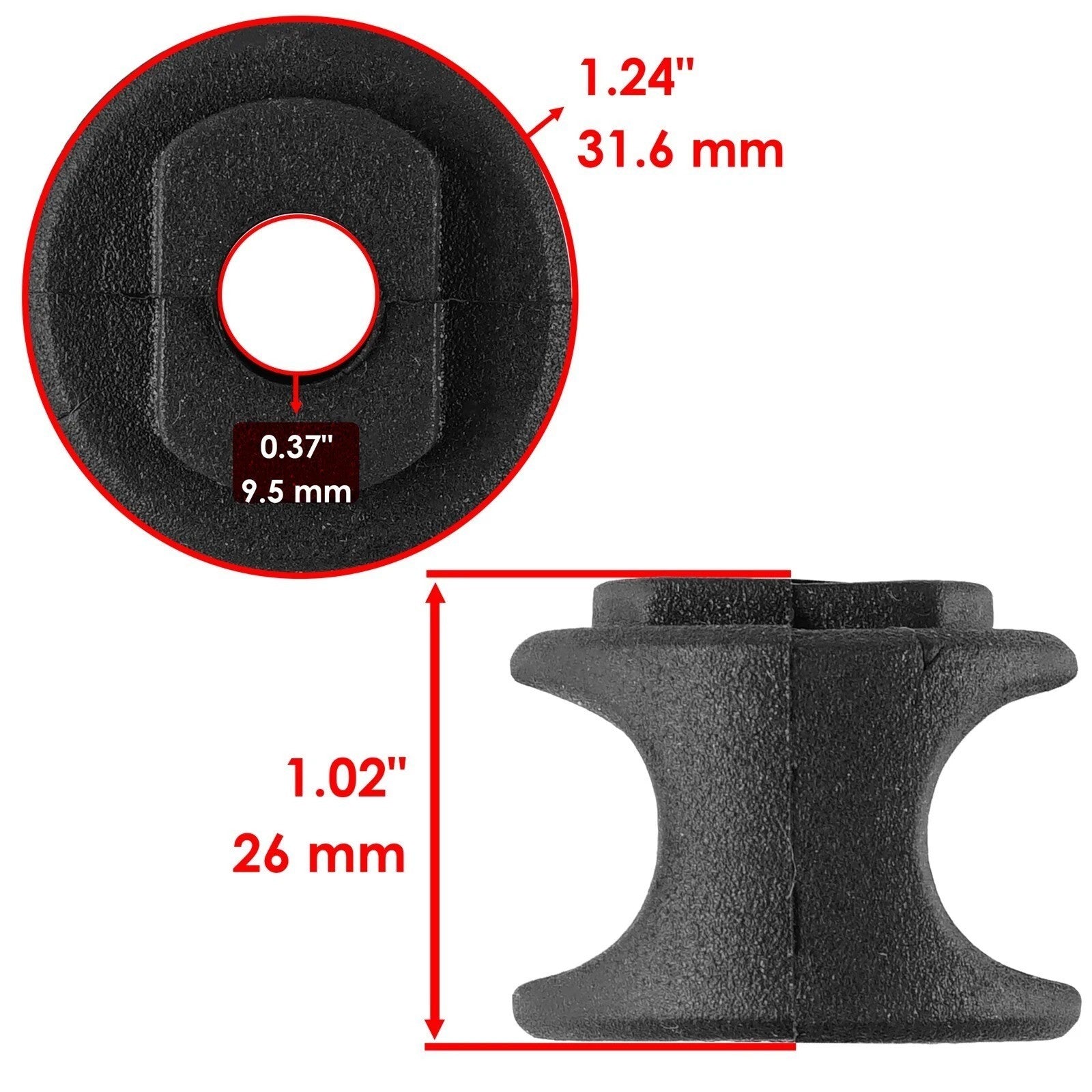 Rear Suspension Stabilizer Bushing for Polaris Sportsman 800 2005-2006 2008-2014
