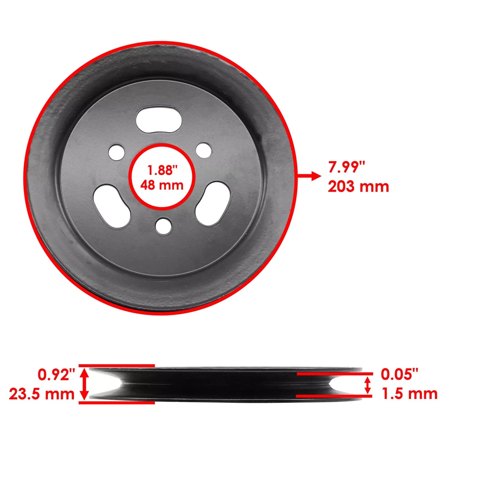 107-7678 Deck Spindle Pulley For Toro Z Master 74265 TE Z580 74269 Z590 Z597 72"