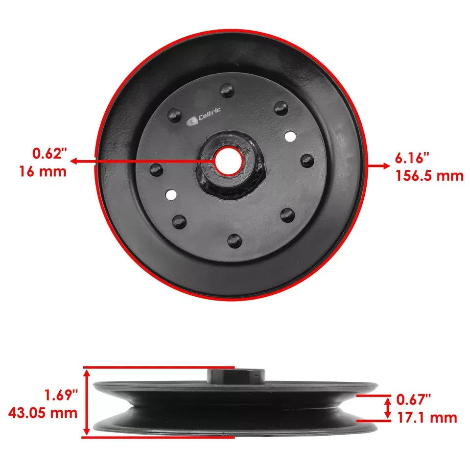 Caltric AM104405 Transmission / Drive Idler Pulley for John Deere