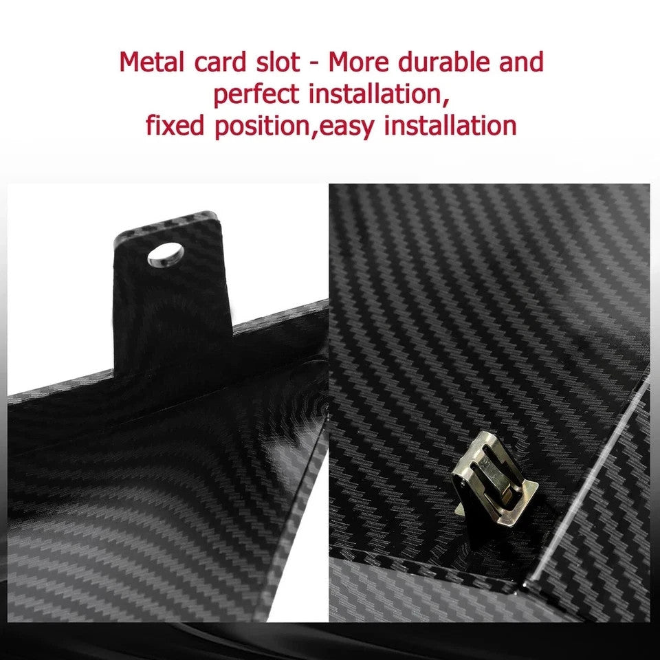 Extended Front Rear Splash Guard Mud Flaps For Corvette C8 20-Up XL Carbon Style