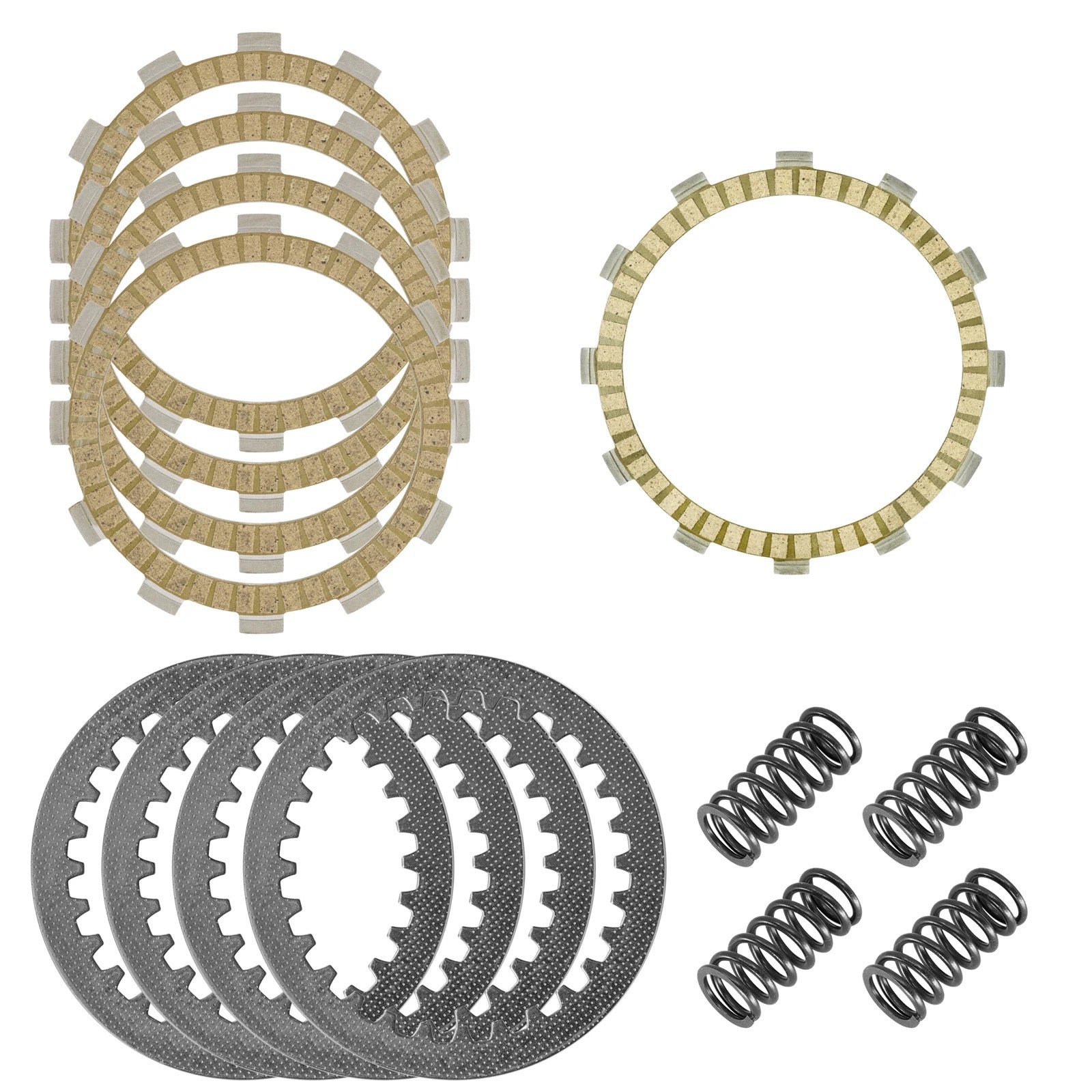 Clutch Friction Steel Plates and Springs Kit for Suzuki GZ250 Marauder 1999-2010