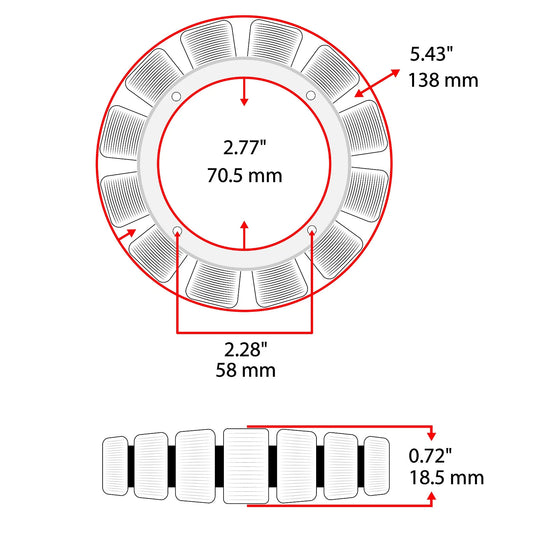 Stator fits Kohler Command PRO EFI-ECV ECV630 ECV650 ECV680 ECV730 ECV740 ECV749
