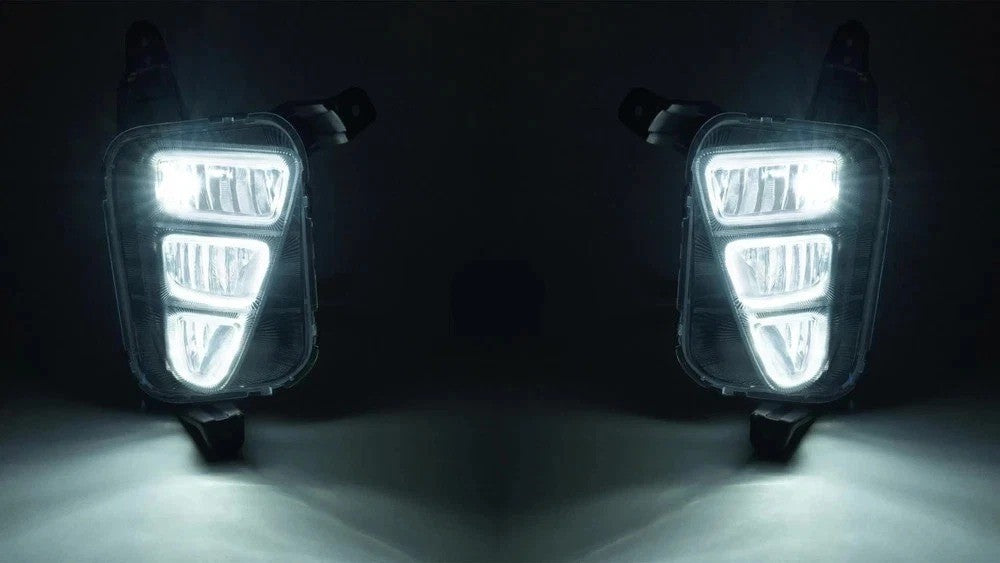 HECASA Pair LED Bumper Fog Lights Driver Passenger Side For Kia Optima 2016-2018