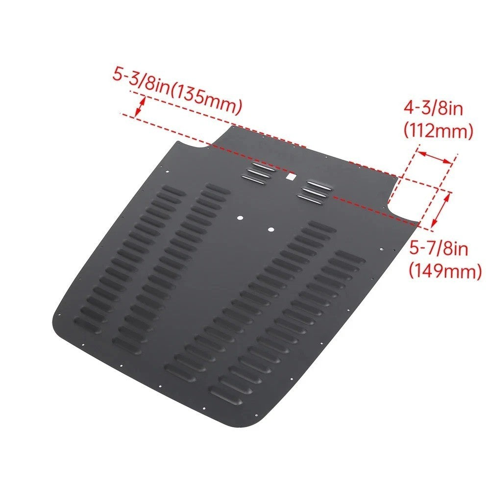 Aluminum Alloy Vented Hood Louver Black For 2003-2006 Jeep Wrangler TJ / LJ