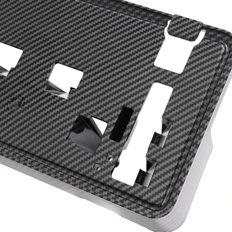 Front License Plate Bracket Frame Holder Carbon Fiber Look For Ford F-150 21-23
