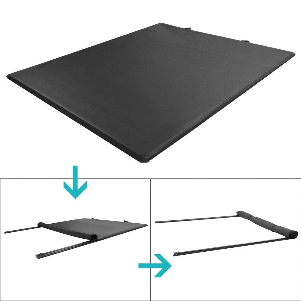 6.5FT Roll-Up Vinyl Tonneau Cover For Silverado Sierra 1500 07-14 Soft Truck Bed