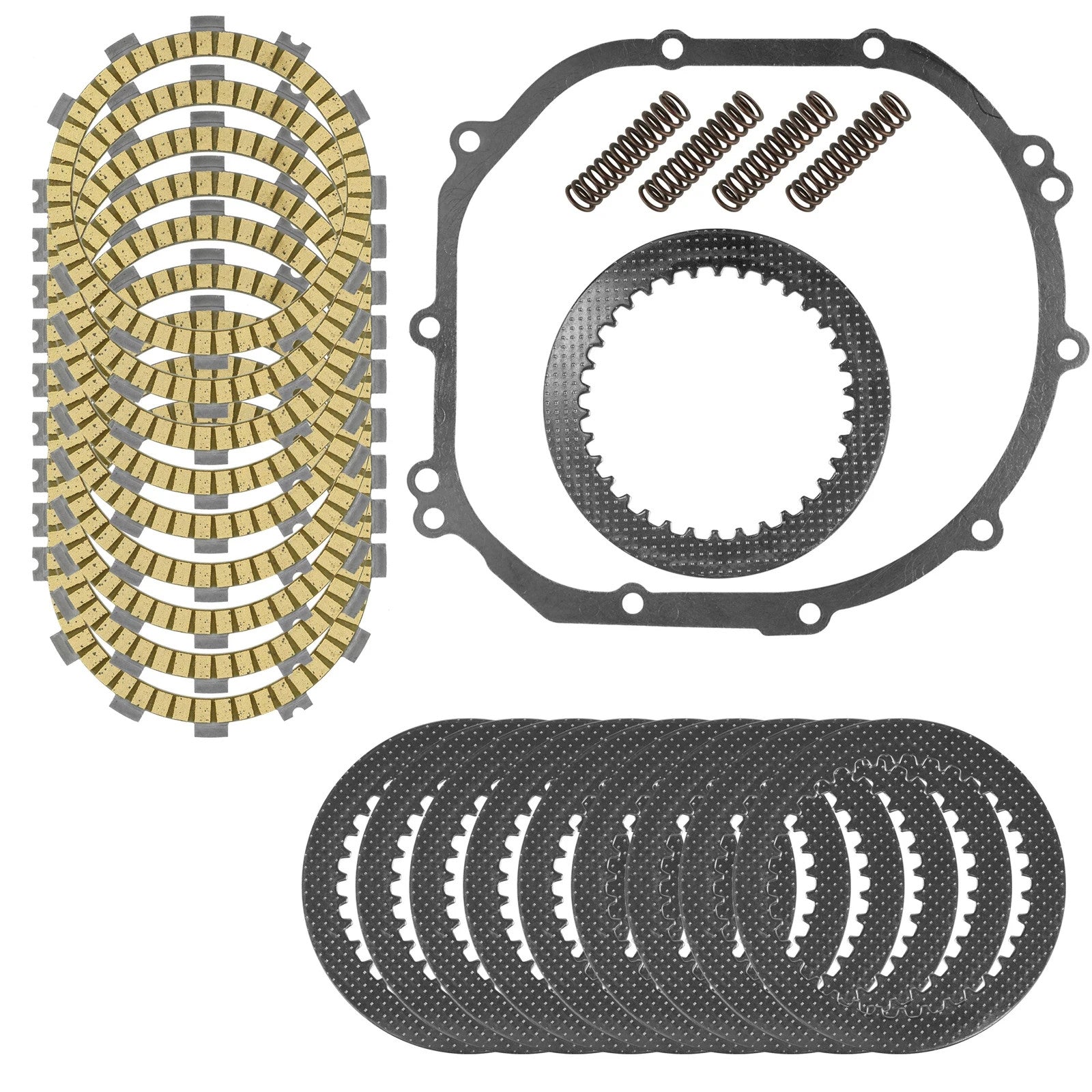 Clutch Friction Plates Spring and Gasket Kit for Kawasaki ZZR600 ZX600 2005-2008