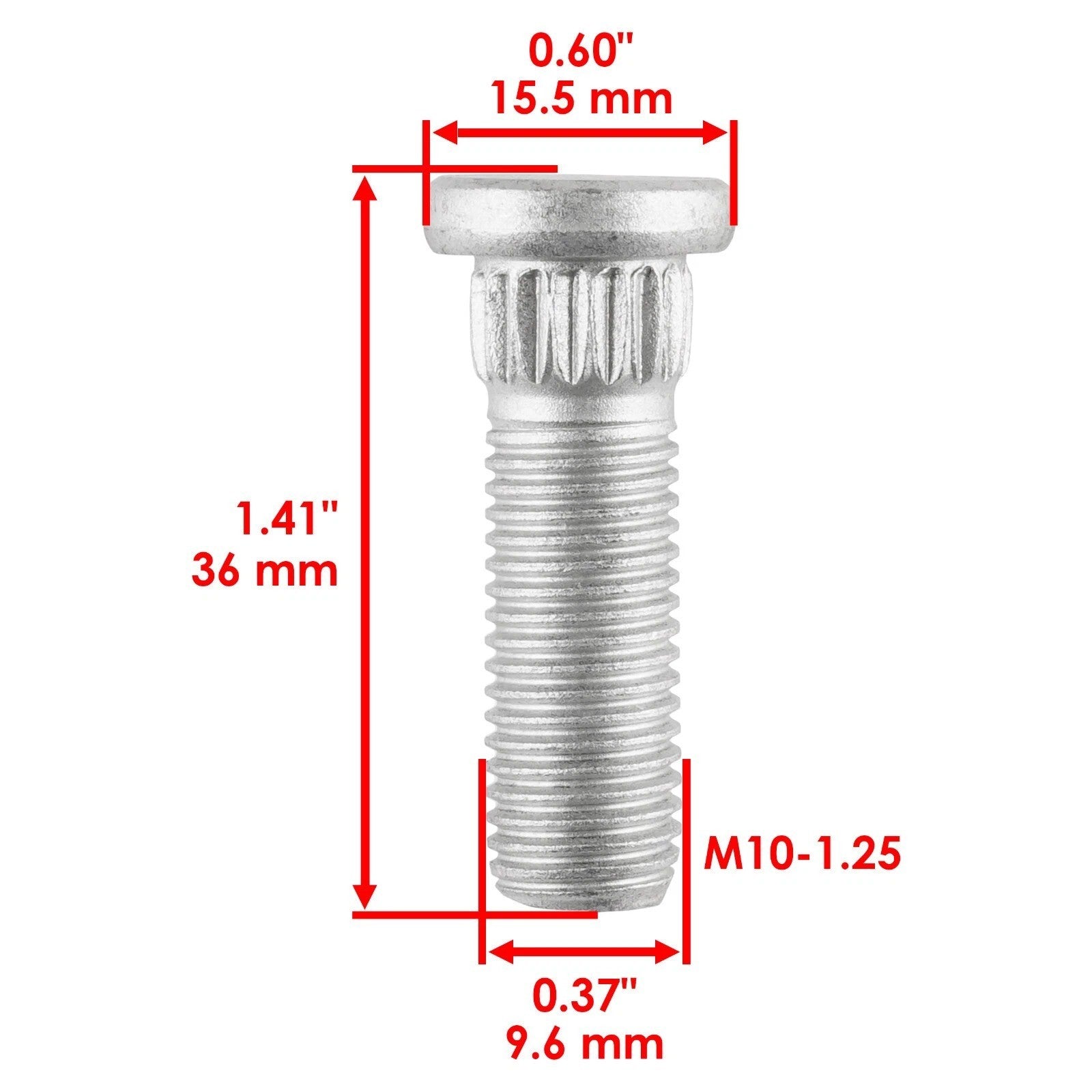 8 Front or Rear Wheel Stud Fits Can-AM Outlander 1000R / MAX 1000R 6x6 2021-22