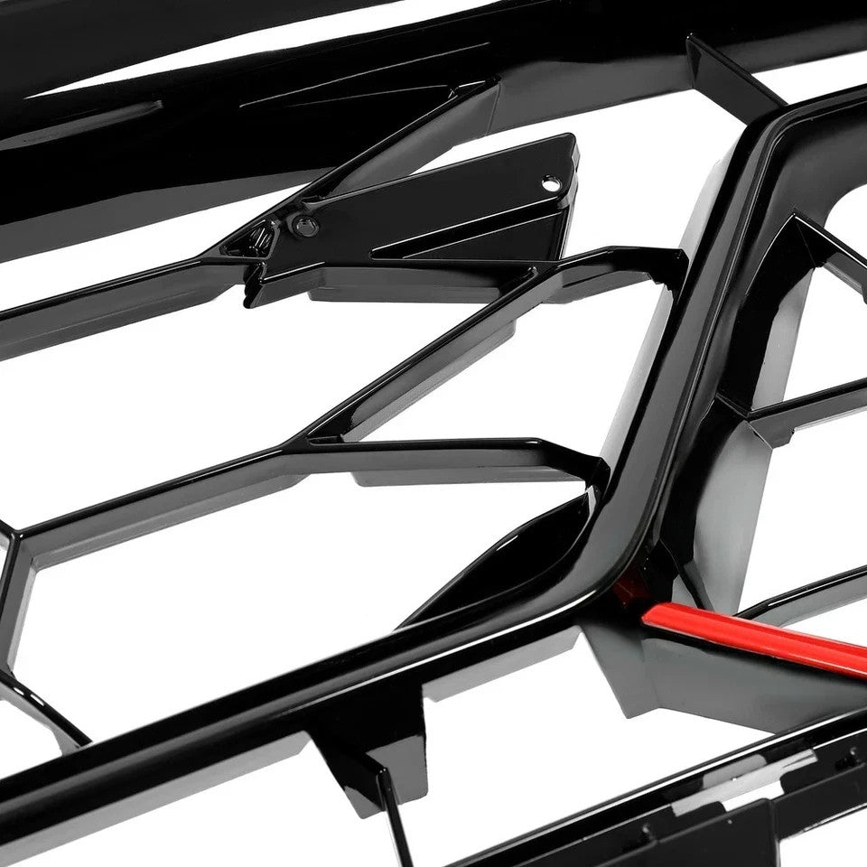 HECASA For Chevrolet Camaro SS 2016 2017 2018 Lower Grille Black Red 84040593