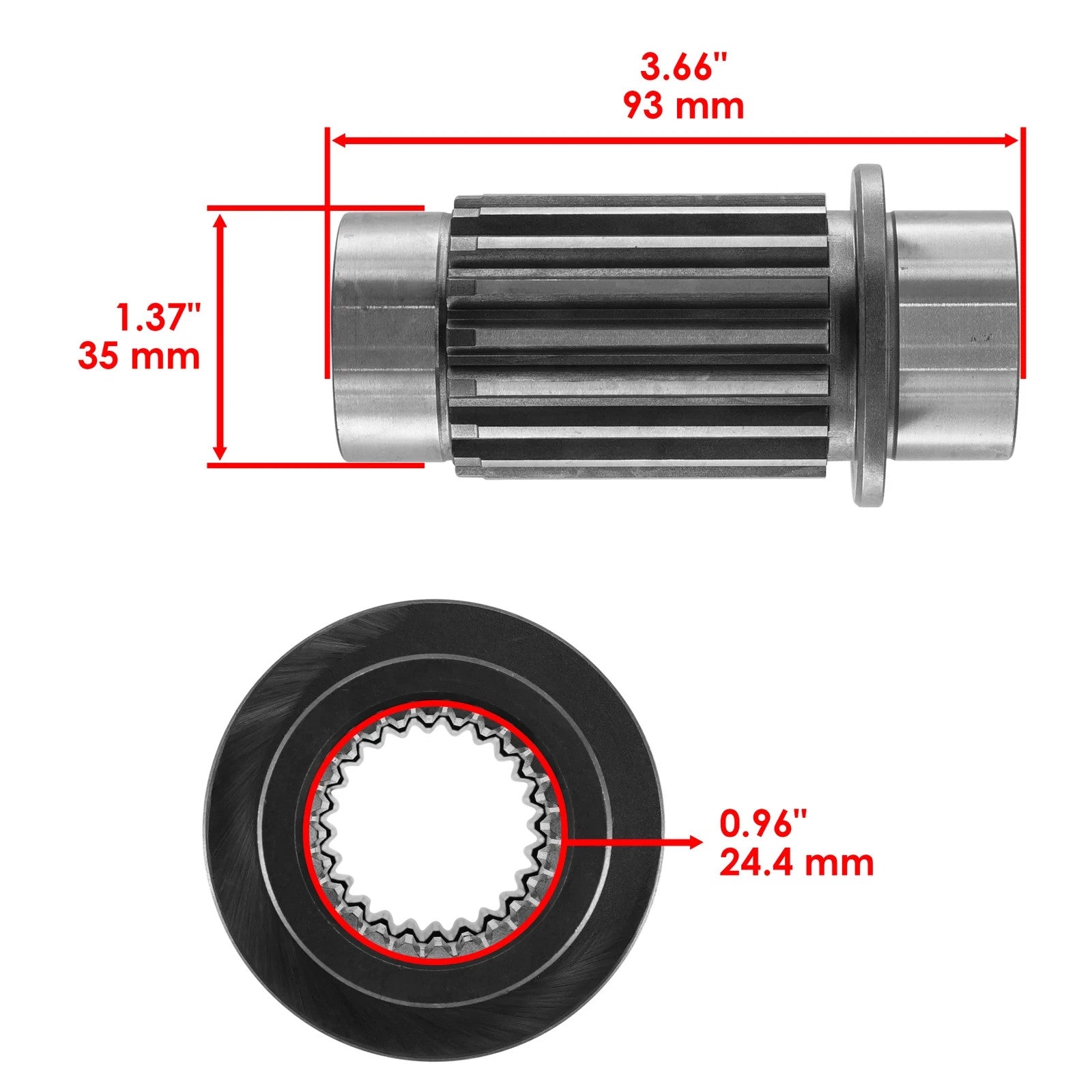Complete Rear Differential Rebuild Kit for Kawasaki Bayou 300 KLF300C 4X4 89-05