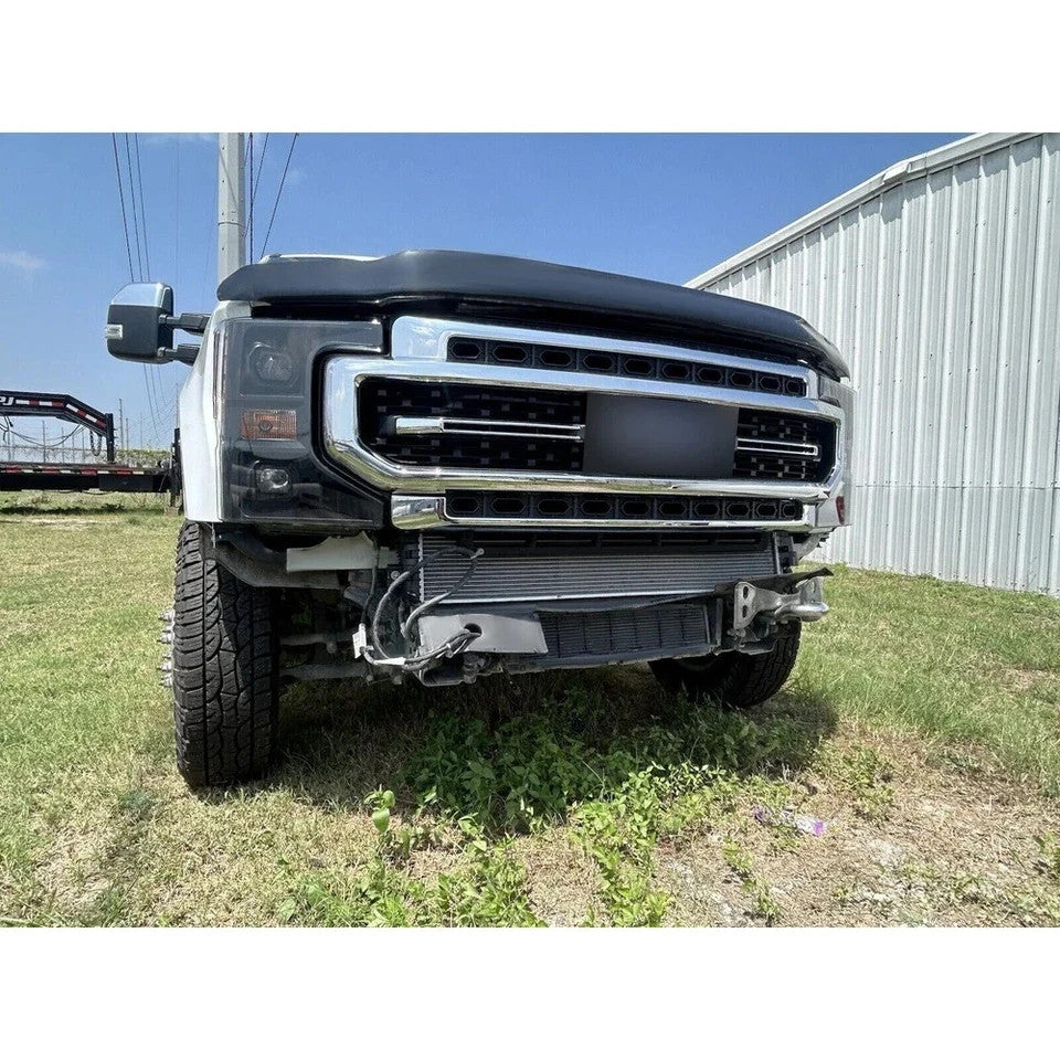 For Ford F-250 F-350 Super Duty 2020 2021 2022 Chrome Front Upper Bumper Grille