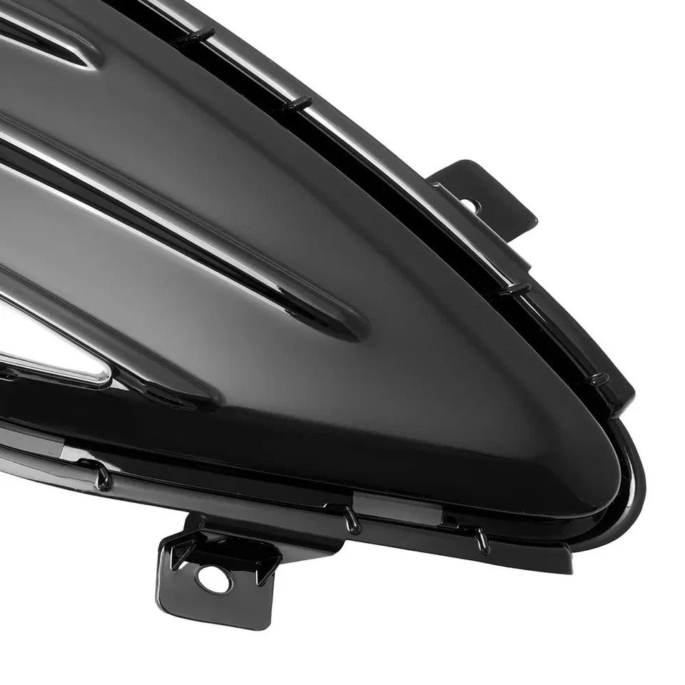 HECASA Front Bumper Fog Light Lamp Cover Bezel Passenger For Ford Edge 2019-2024