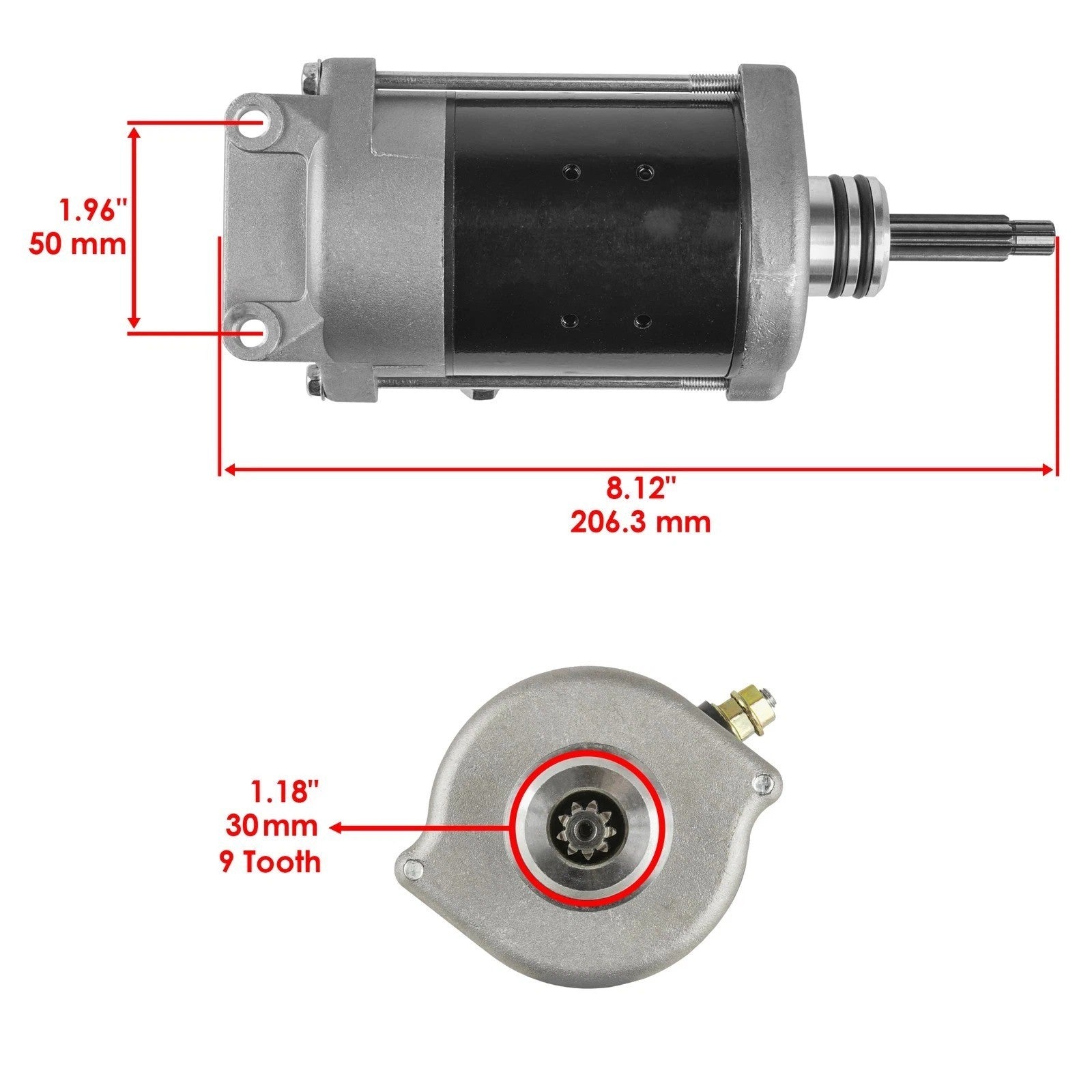 Starter fits Polaris Ranger XP 900 2013 2014 2015 - 2019 Except Diesel Models 