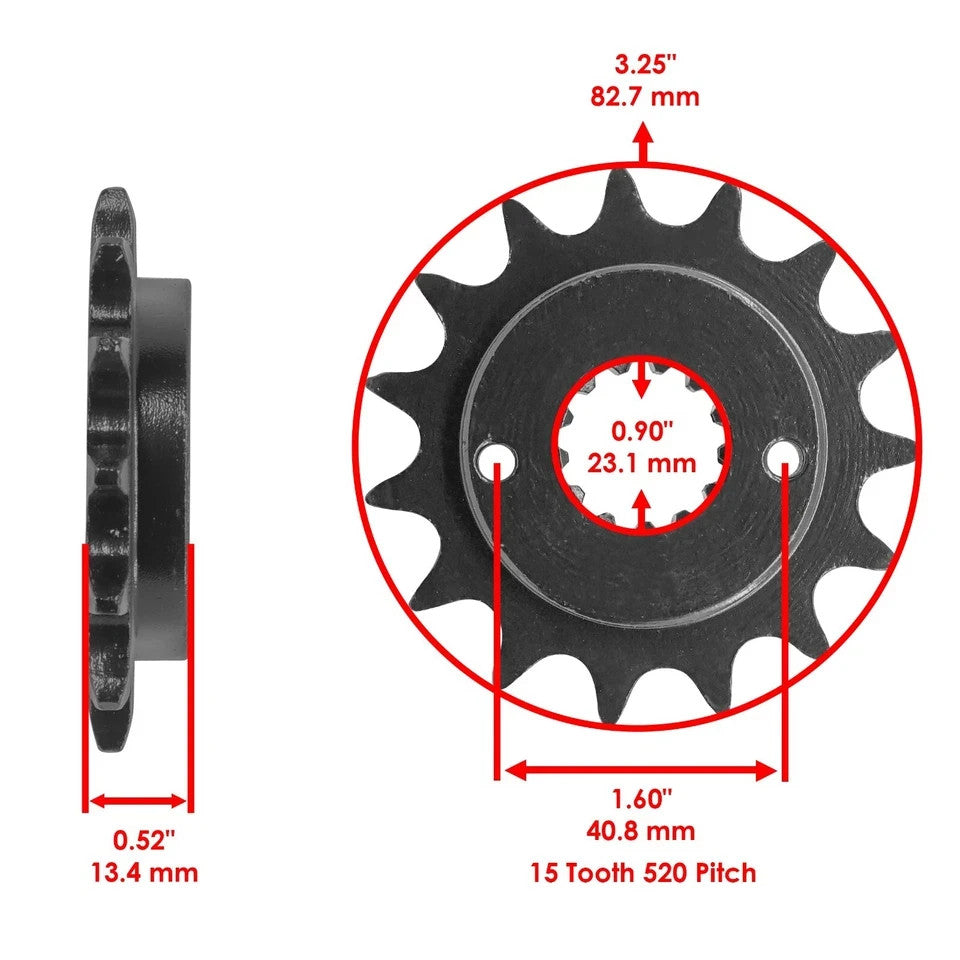 Drive Chain & Sprockets Kit for Kawasaki ZX-6R ZX-6Rr Ninja  2005 2006