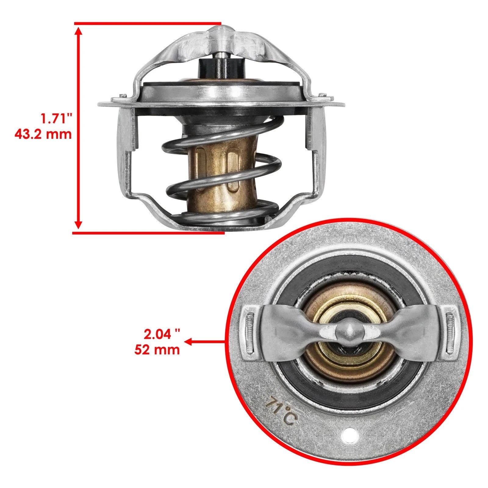Thermostat for Yamaha FZ6 Fz 6 2004-2009 / FZ6R Fz 6R 2009-2017