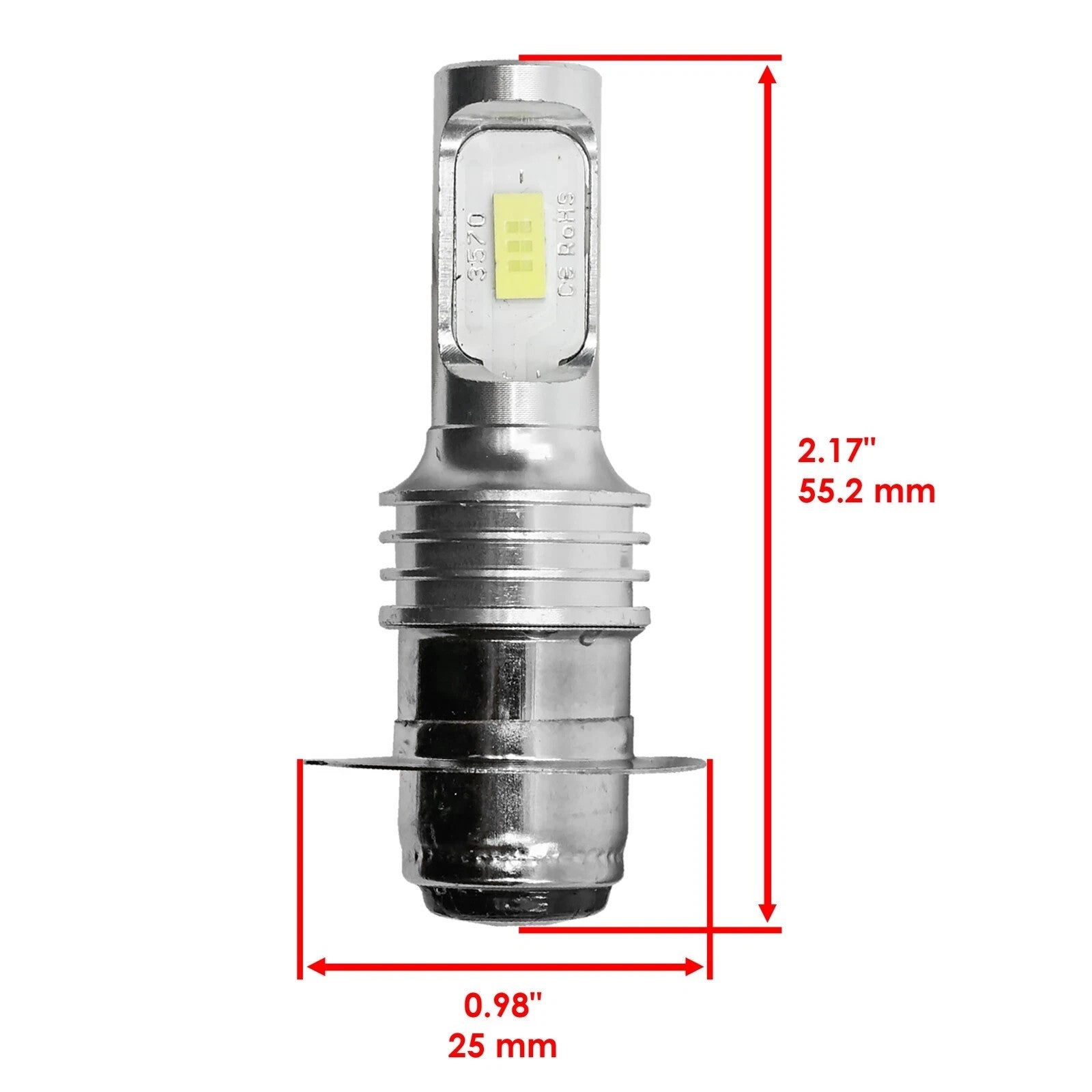Caltric LED Headlight Bulbs For Kawasaki KDX200 KDX250 1990-2006 Motorcycle