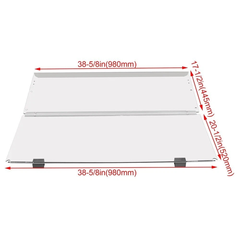 For Yamaha G29 Drive 2007-2016 Clear Folding Golf Cart Windshield Windscreen
