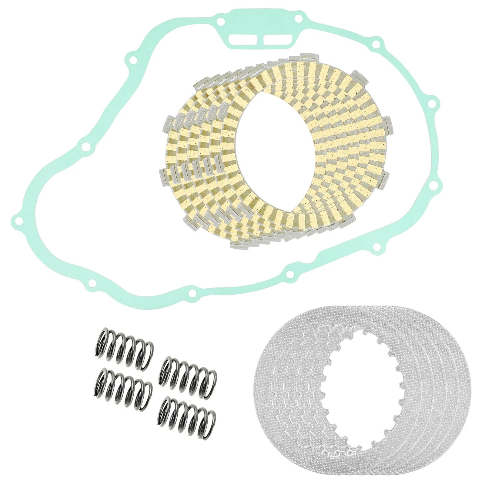 Clutch Friction Steel Plates Kit for Honda TRX350D FourTrax Foreman 350 1987-89