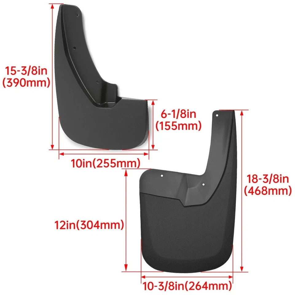 Fit For Ram 1500 2500 3500 2009-2018 2016 Splash Guards Mud Flaps Front & Rear