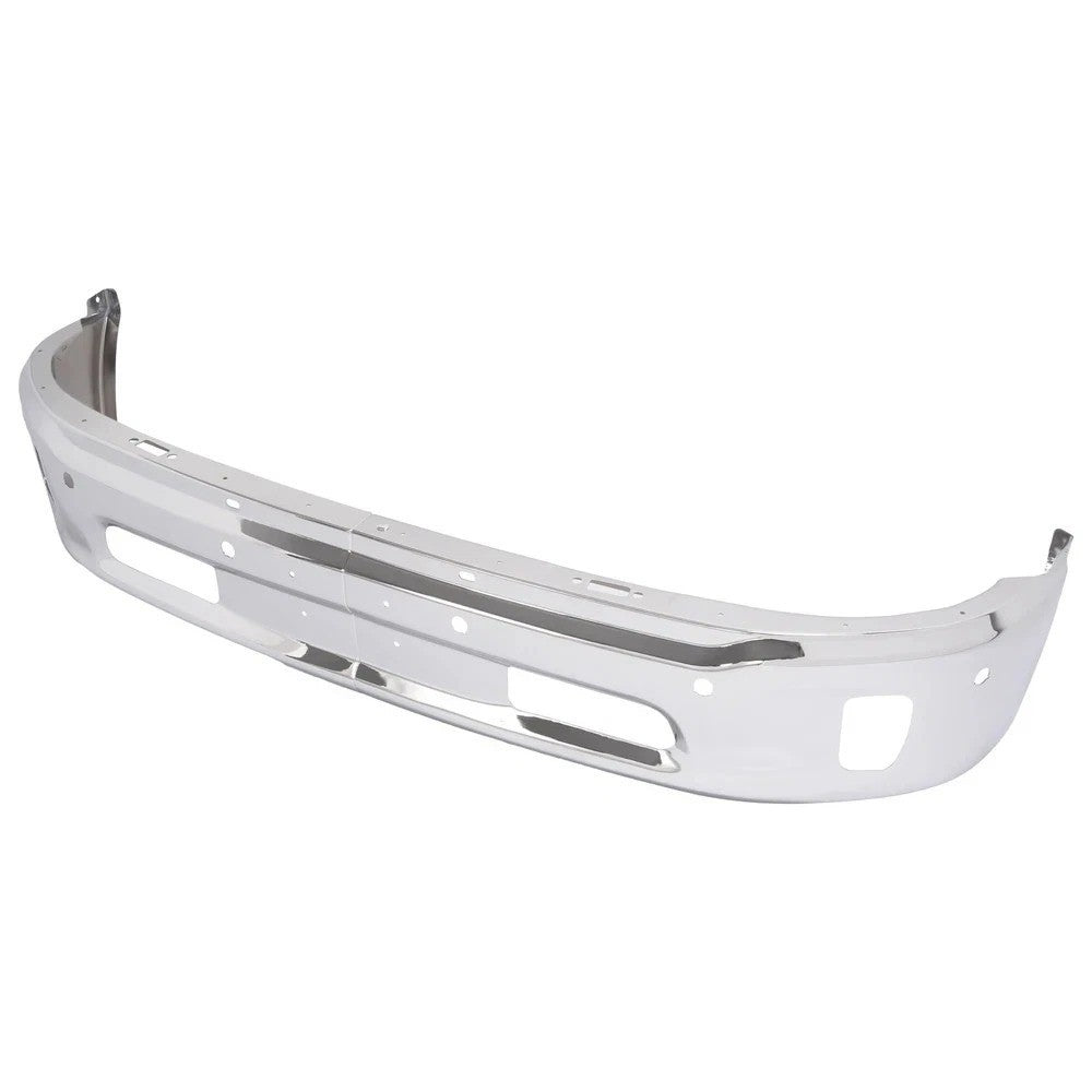 For RAM 1500 2014-2018 Chrome Front Bumper Face Bar W/ Fog Light Holes & Sensors