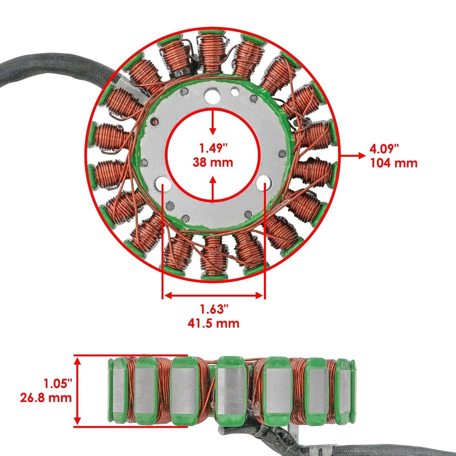 Stator for Hyosung GV650 GV-650 FI 2006 2007 2008 2009 2010 2011 2012 2013