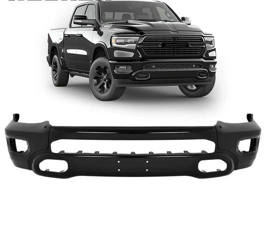 Front Bumper Face Bar For Ram 1500 2019-2024 Powder Coated 2022 2023 Black Steel