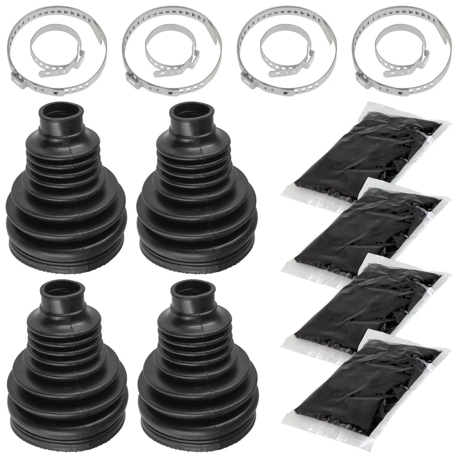 2 Rear Axle Inner And Outer CV Boot Kits for Polaris Sportsman 800 EFI 2008-2010