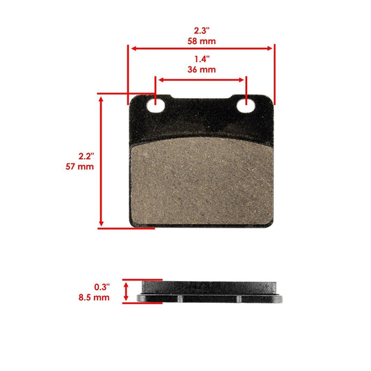 Brake Pads for Suzuki VS800 VS800GL Intruder 1992-2004 Front Motorcycle Pads