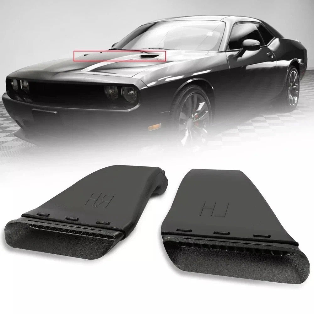 Fits For Dodge Challenger R/T SRT 2008-2014 Universal Hood Vent Scoop RH/LH Side