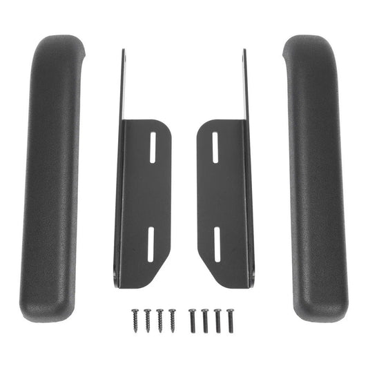 Inner Door Armrest Kit Arm Rest Pad For 1987-1995 Jeep Wrangler YJ Black