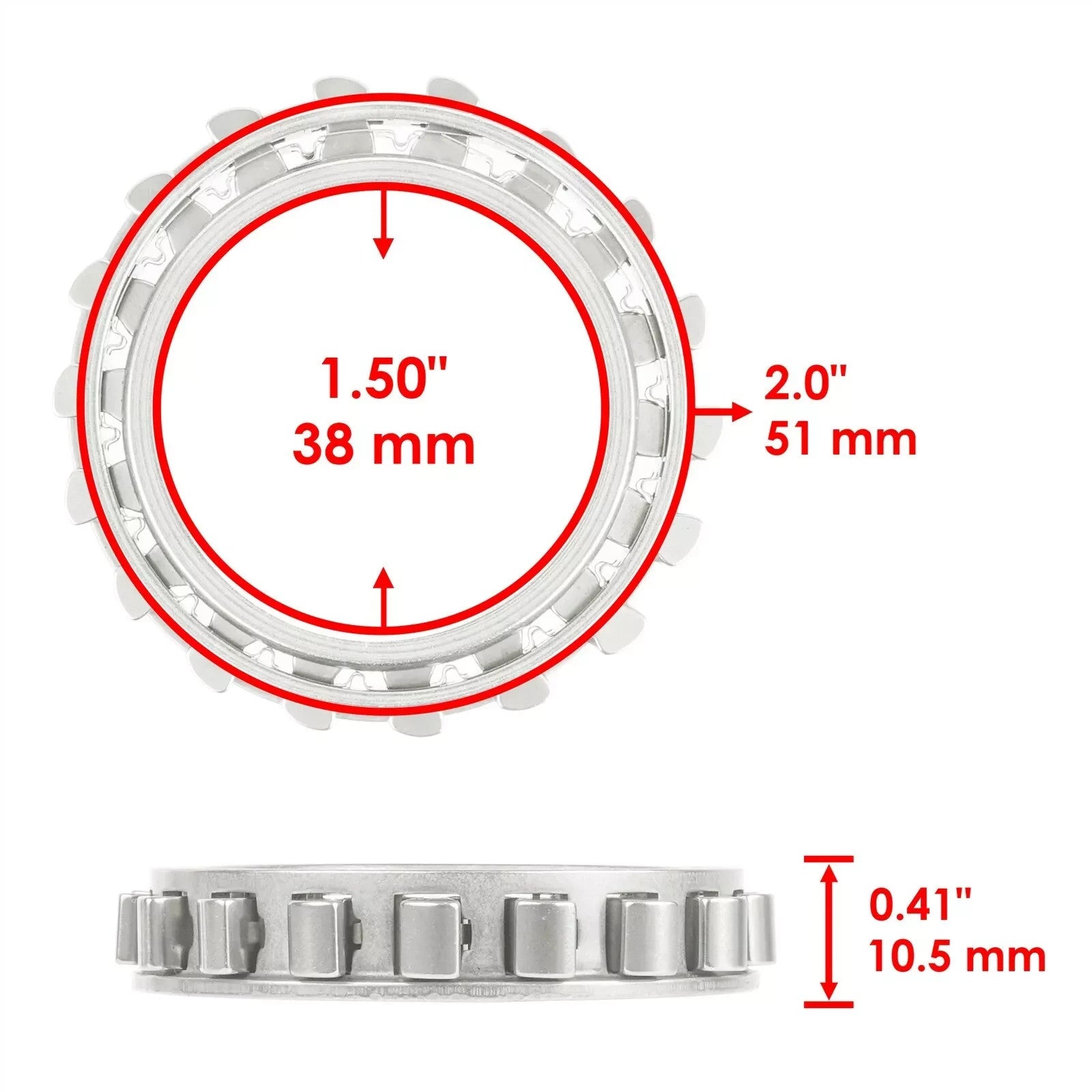 Clutch One Way Bearing Gasket fits Honda ATC200E ATC200ES Big Red 200 1982-1984