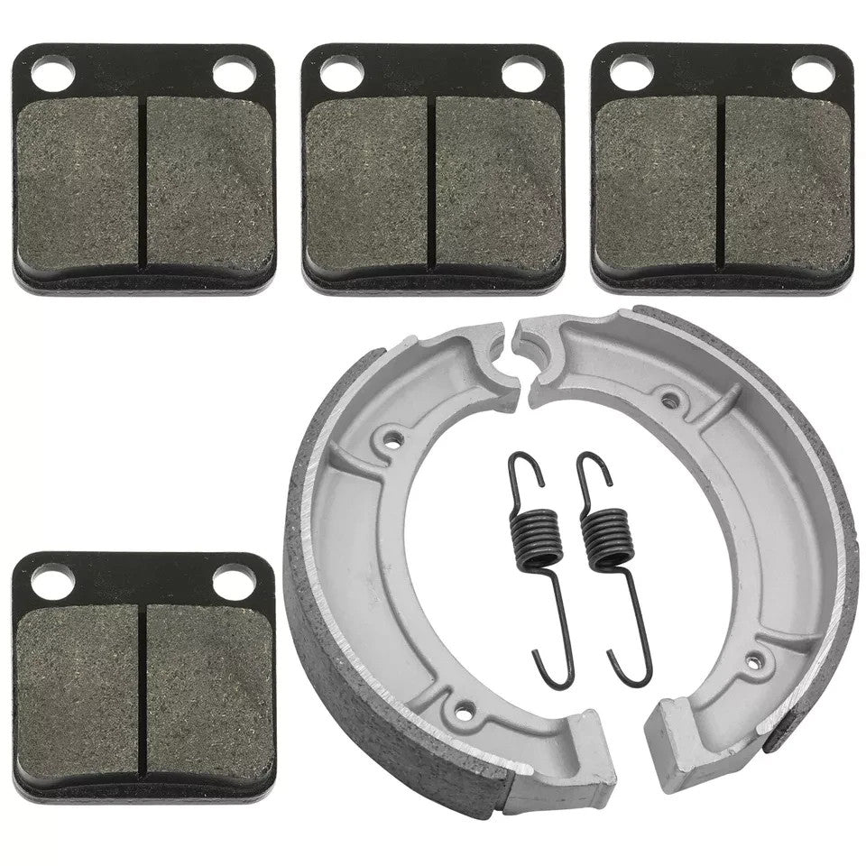 for Yamaha Big Bear 400 YFM400 2WD 4WD 2000-2004 Front Rear Brake Pads Shoes