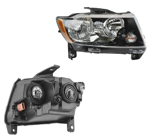 Right Headlight Assembly Passenger Side For 13-17 Jeep Compass CH2503246