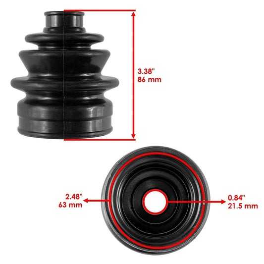 Rear Axle Outer And Inner CV Boot Kit for Yamaha Grizzly 550 YFM550Fg 4X4 09-11