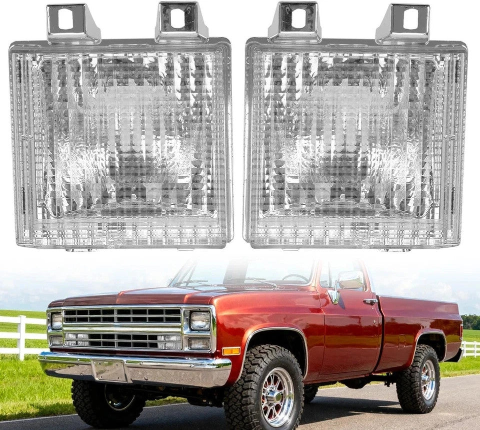 Pair Set Turn Signal Side Corner Marker Lamp Light for Chevy GMC Pickup Truck