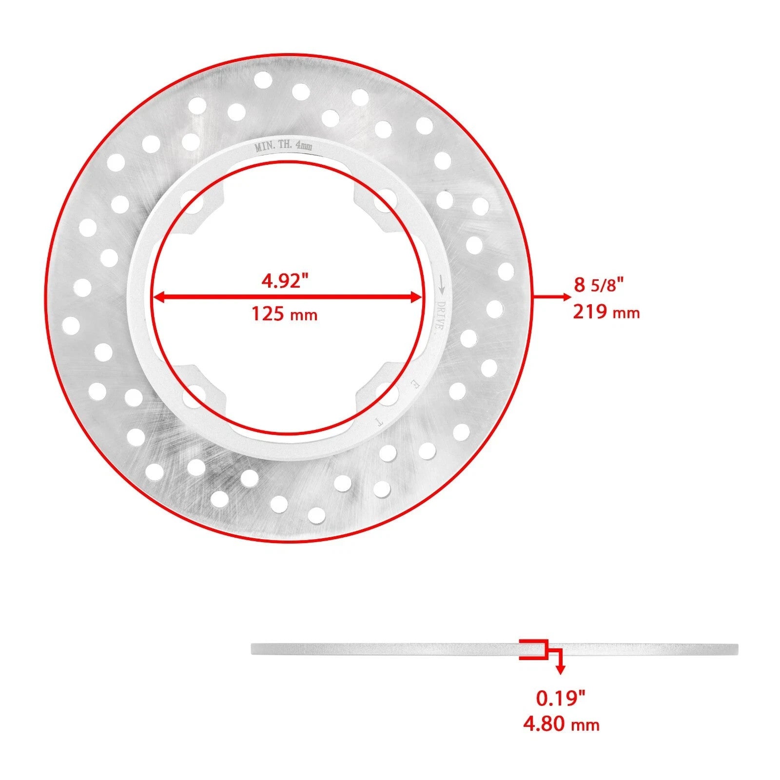 Rear Brake Disc Rotor W / Brake Pad Fits Honda CBR600F 1991 - 2006