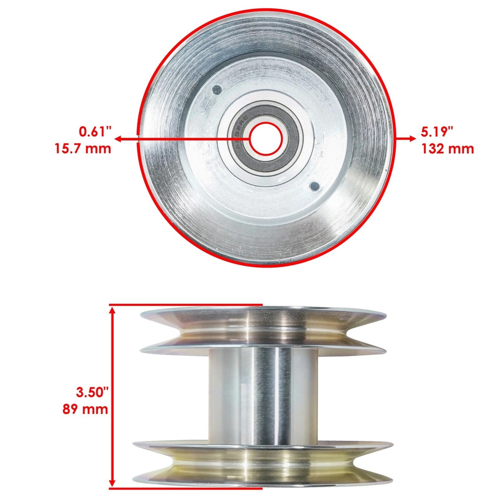 Caltric AM143388 Deck Drive Pulley For John Deere X330 X350 X354 42" 48" 60" 54"
