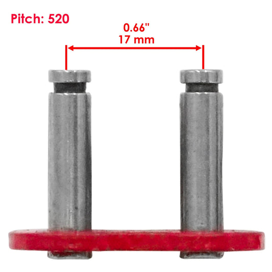 520 Chain Master Link W/ O Ring For Motorcycle Bike ATV Connecting Link Red