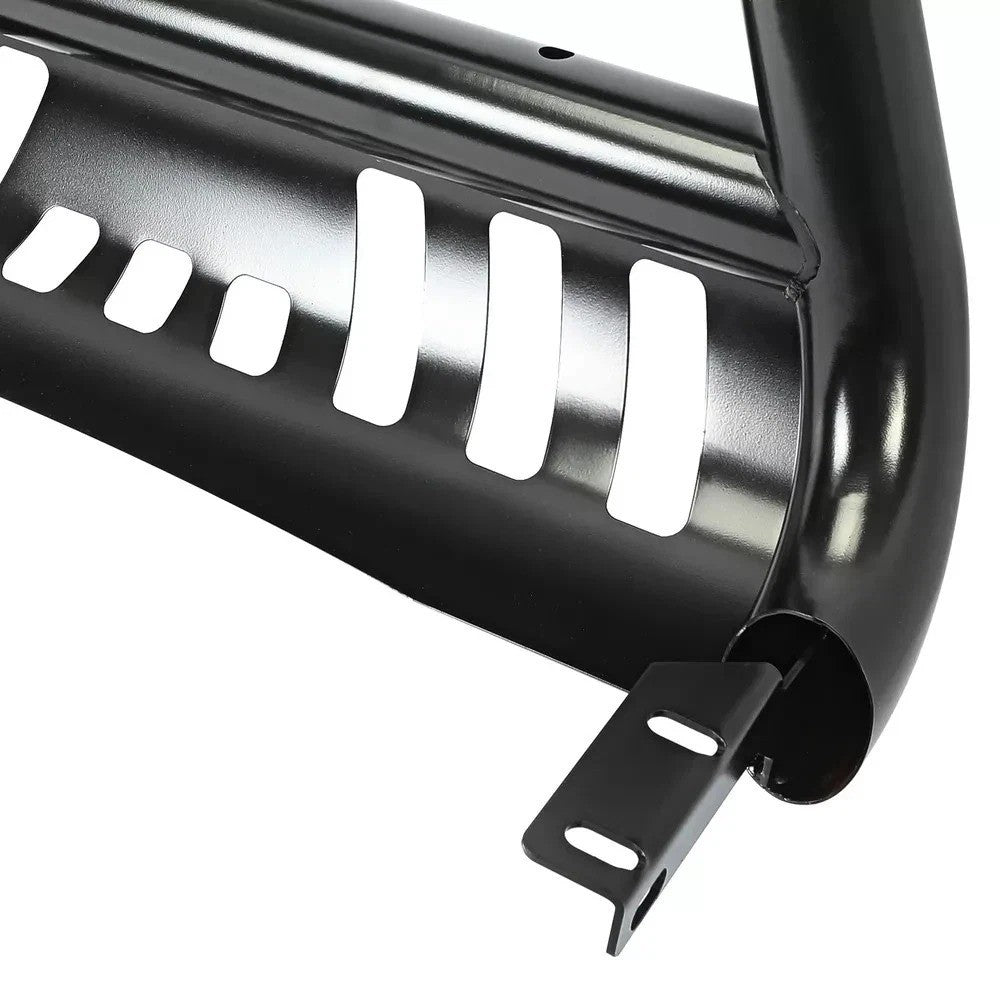 FOR 2004-2015 NISSAN TITAN/ARMADA BLACK BULL BAR PUSH BUMPER GRILLE GUARD+SKID