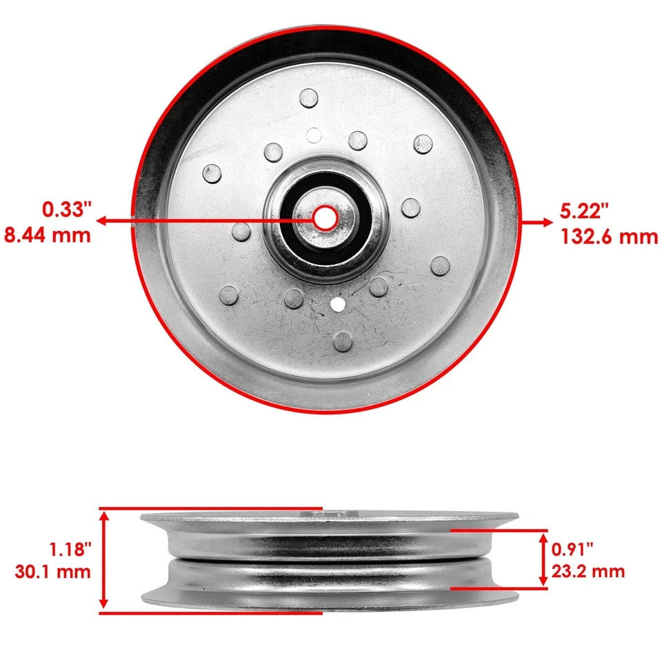 Deck Arm Tensioner Pulley For John Deere 330 332 425 445 455 X330 X350 X354 X370