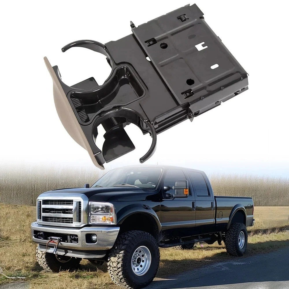 Dash Mounted Dual Drink Cup Holder For 99-04 Ford F250-550 Super Duty Excursion