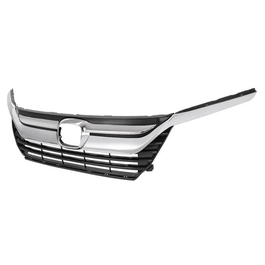 For Honda Odyssey 2018-2021 Front Upper Grille+Chrome Headlight Eyelid Molding