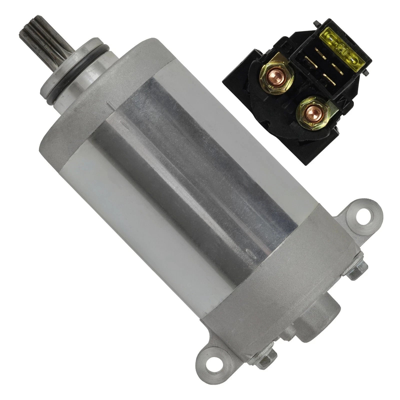 Starter & Relay Solenoid for Kawasaki Bayou 220 KLF220 1988-2002 Atv New