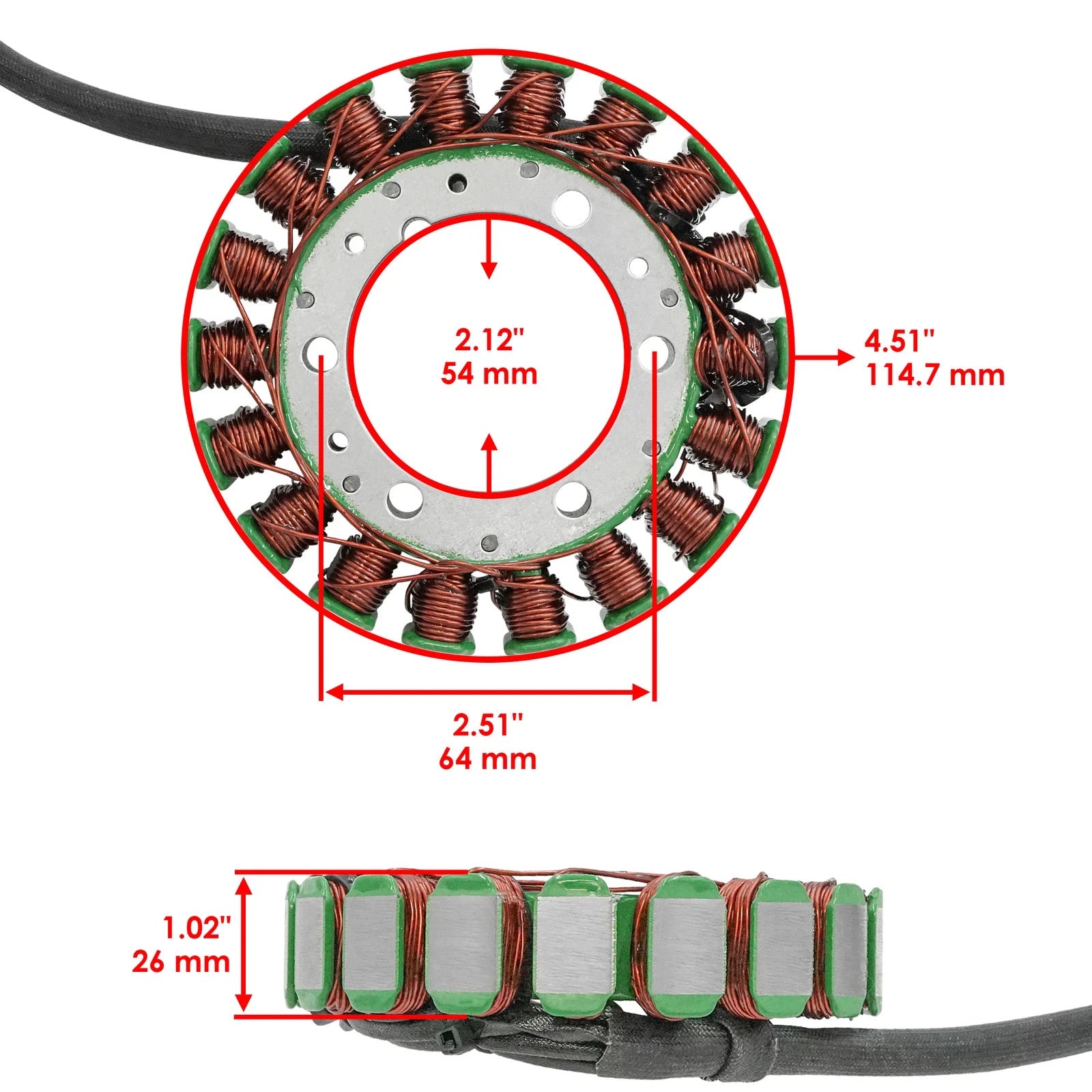 Stator for Arctic Cat 500 4X4 Fis Man 1998 1999 2000 2001 2002