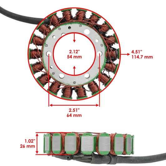 Stator for Arctic Cat 500 4X4 Fis Man 1998 1999 2000 2001 2002