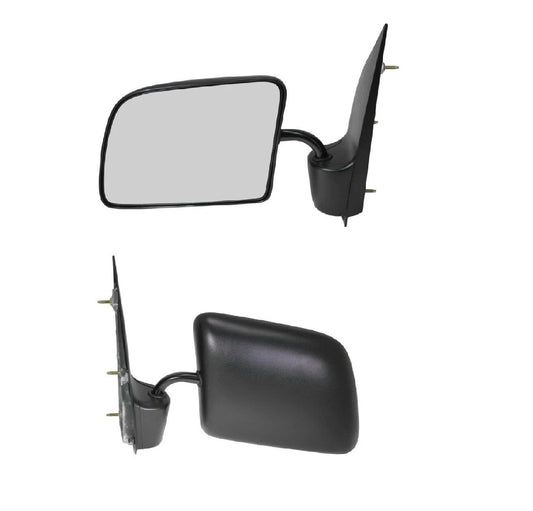 Manual Side View Mirror Driver Left LH NEW for 94-06 Ford Econoline Van